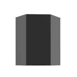 Eck-Hängeschrank Aria schwarz/anthrazit 60x60 GN-90 1F (45°)