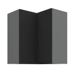 Eck-Hängeschrank Aria schwarz/anthrazit 60x60 GN-72 2F (90°)