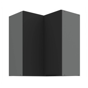 Eck-Hängeschrank Aria schwarz/anthrazit 60x60 GN-72 2F (90°)