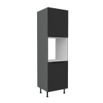 Backofenumbauschrank Aria schwarz/anthrazit 60 DP-210 2F