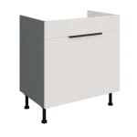 Spülenunterschrank  Aria weiß/anthrazit 80 ZL 1S BB