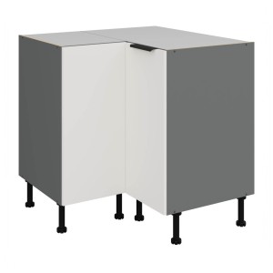 Eckunterschrank Aria weiß/anthrazit 90x90 DN 2F BB