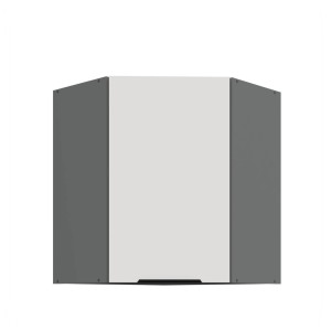 Eck-Hängeschrank Aria weiß/anthrazit 60x60 GN-72 1F (45°)