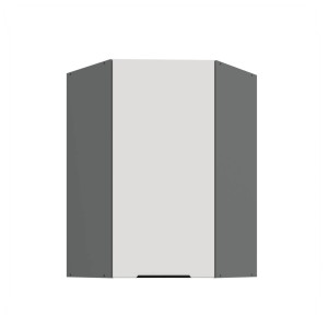 Eck-Hängeschrank Aria weiß/anthrazit 60x60 GN-90 1F (45°)