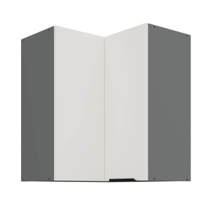 Eck-Hängeschrank Aria weiß/anthrazit 60x60 GN-72 2F (45°)