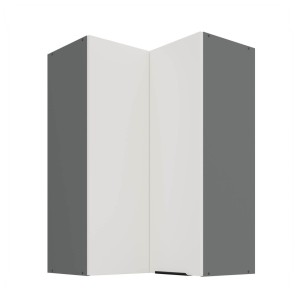 Eck-Hängeschrank Aria weiß/anthrazit 60x60 GN-90 2F (90°)
