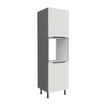 Backofenumbauschrank Aria weiß/anthrazit 60 DP-210 2F