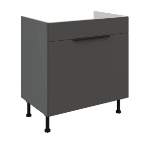 Spülenunterschrank Aria graphit/anthrazit 80 ZL 1S BB