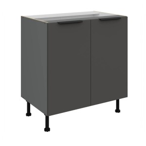 Unterschrank Aria graphit/anthrazit 80 D 2F BB