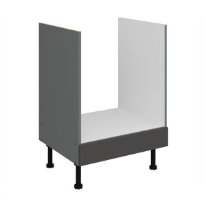 Herdumbauschrank Aria schwarz/anthrazit 60 D GAZ BB