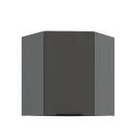 Eck-Hängeschrank Aria graphit/anthrazit 60x60 GN-72 1F (45°)