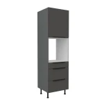 Backofenumbauschrank Aria graphit/anthrazit 60 DPS-210 3S 1F