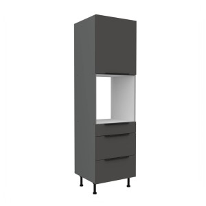 Backofenumbauschrank Aria graphit/anthrazit 60 DPS-210 3S 1F