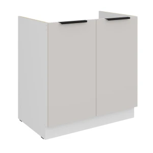 Spülenunterschrank Como cashmere/weiß 80 ZL 2F BB