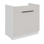 Spülenunterschrank Como cashmere/weiß 80 ZL 1S BB mit Auszug