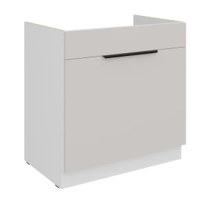 Spülenunterschrank Como cashmere/weiß 80 ZL 1S BB mit Auszug