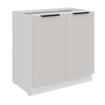 Unterschrank Como cashmere/weiß 80 D 2F BB