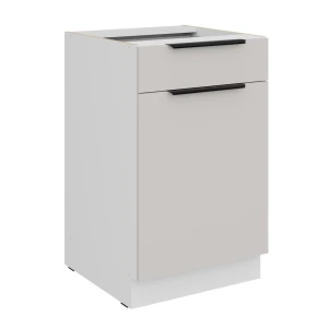 Unterschrank Como cashmere/weiß 50 D 1F 1S BB