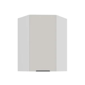 Eck-Hängeschrank Como cashmere/weiß 60x60 GN-90 1F (45°)