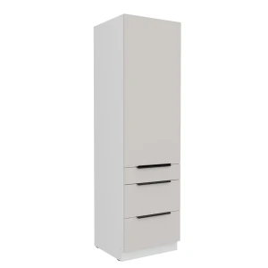Hochschrank Como cashmere/weiß 60 DKS-210 1F 3S
