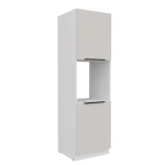 Backofenumbauschrank Como cashmere/weiß 60 DP-210 2F