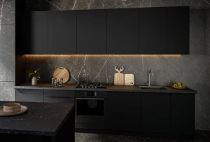 Küchenzeile Siena 320cm mit Arbeitsplatte - individuelles Set