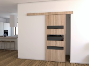 Schwebetür Dark 80 4 Farben