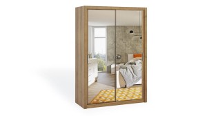 Schiebetür Kleiderschrank Bono 150 mit Spiegel monastery eiche