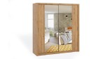 Schiebetür Kleiderschrank Bono 200 mit Spiegel artisan eiche
