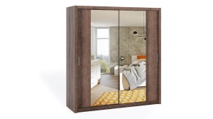 Schiebetür Kleiderschrank Bono 200 mit Spiegel monastery eiche