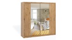 Schiebetür Kleiderschrank Bono 220 mit Spiegel artisan eiche