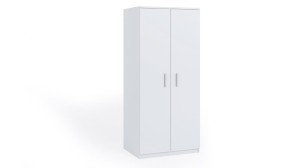 Drehtür Kleiderschrank Bono 2-türig 90cm weiß