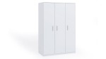 Drehtür Kleiderschrank Bono 3-türig 135cm weiß