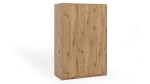 Drehtür Kleiderschrank Bono 3-türig 135cm artisan eiche