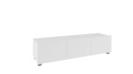 TV-Lowboard Calabrini 150 weiß/ weiß hochglanz