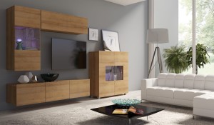 Wohnwand Calabrini 3 golden oak