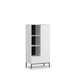 Regal Vitrine Querty weiß