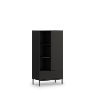 Regal Vitrine Querty schwarz