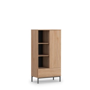 Regal Vitrine Querty hikora eiche