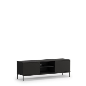 TV-Lowboard Querty 2D schwarz