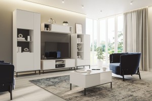 Wohnwand Querty 2 weiß