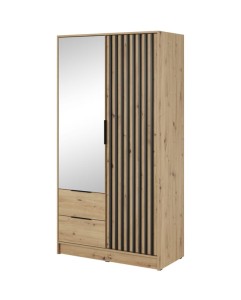 Kleiderschrank Spiegelschrank Nelly 2D 105cm artisan eiche