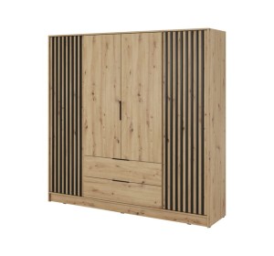 Kleiderschrank Nelly 4D Schubladen 206cm artisan eiche
