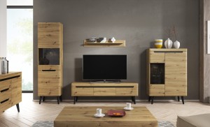Wohnwand Nordi artisan eiche