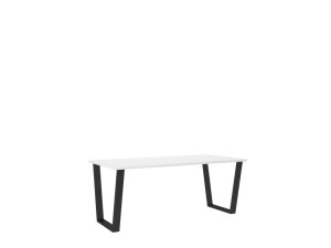 Esstisch im Industrial-Design Cezar 185x67cm weiß