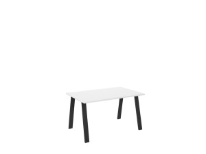 Esstisch im Industrial-Design Kleo 138x90cm weiß 