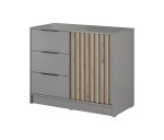 Kommode Nelly 2D grau