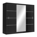 Schwebetür Kleiderschrank Vista 250 schwarz